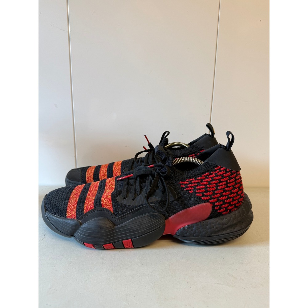 Adidas Trae Young 1 Core Black Vivid Red Basketball Shoes H00986 Mens 11.5 - Picture 3 of 8